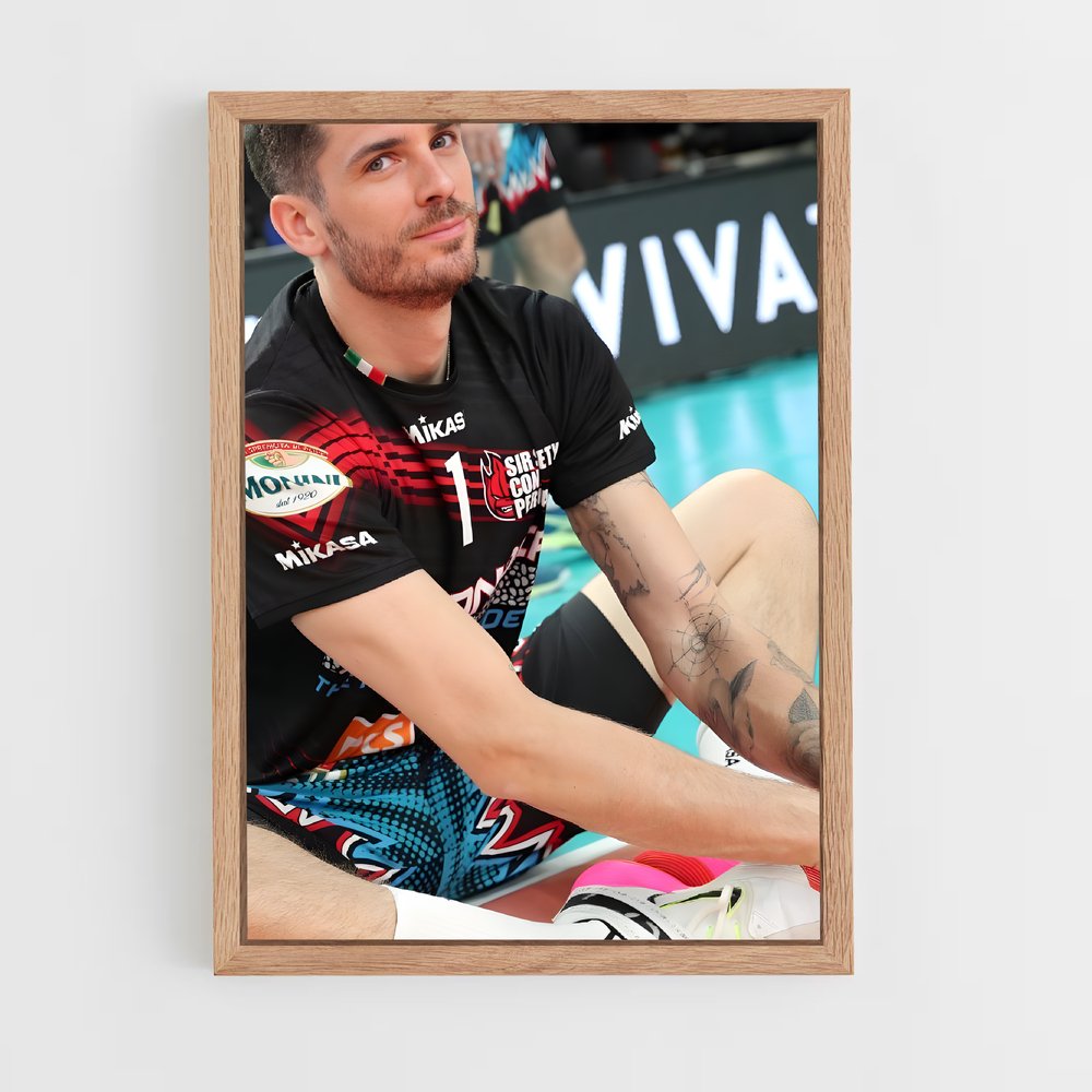 Poster Sérénité au Sol – affiche Volleyball (vue 4)